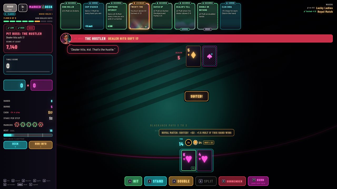 Marked Deck screenshot of a Pit Boss table